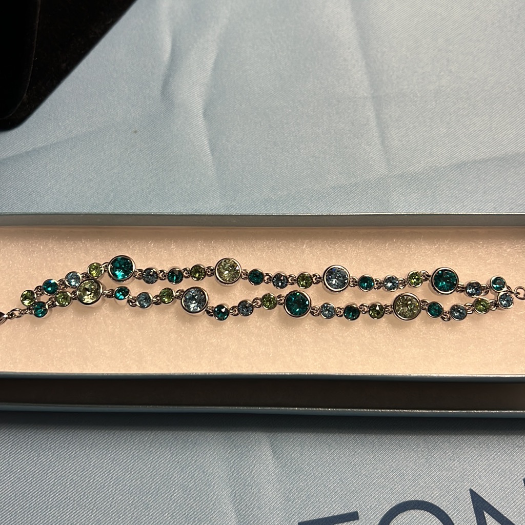 Touchstone Crystal Glam Bracelet In Tropics Color New In Box 89$